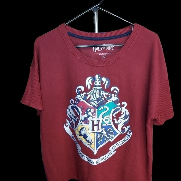 Harry Potter Hogwarts med 8-10 sleepwear or pullover Dracocoat of Arms graphic - Picture 8 of 14